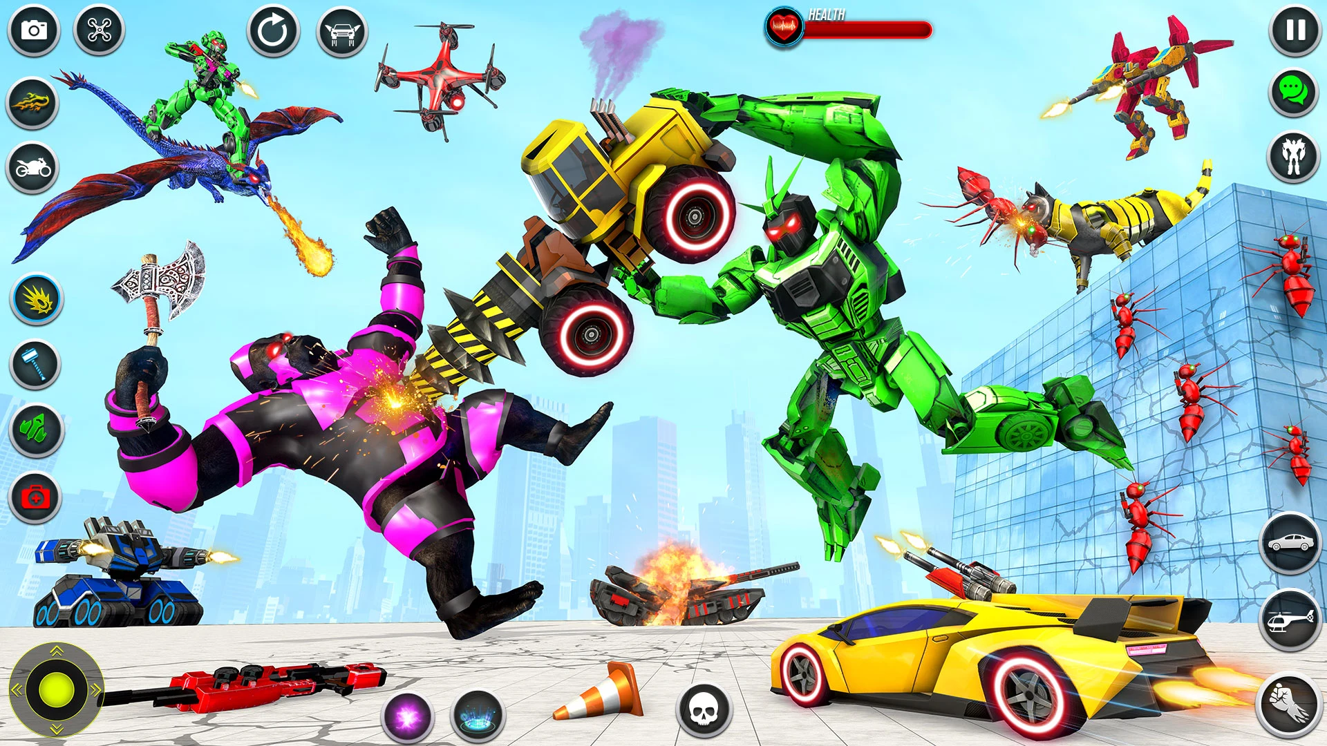 Dino Robot - Car Robot Games screenshot